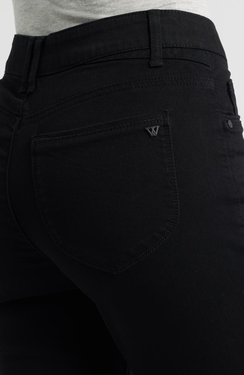 Wit & Wisdom Bennett High Waist Ankle Barely Bootcut Jeans, Alternate, color, Black