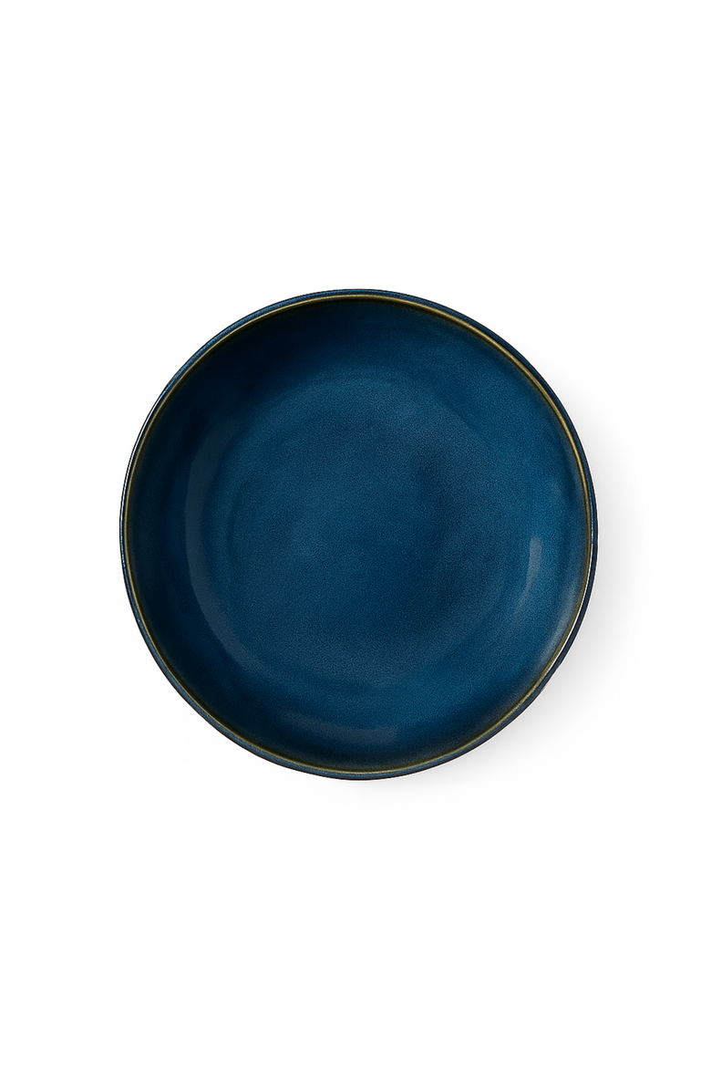 Gharyan Stoneware Youlha Pasta Plate, Set of 4, Main, color, Indigo
