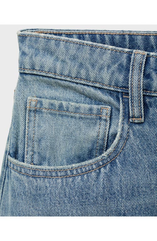 Mango High Waist Balloon Jeans In Blue