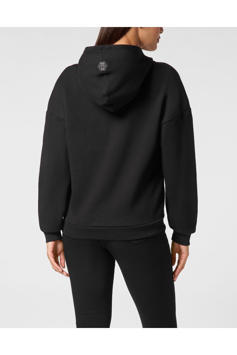 Hooded Sweatshirt Gothic Plein Women, Alternate, color, black