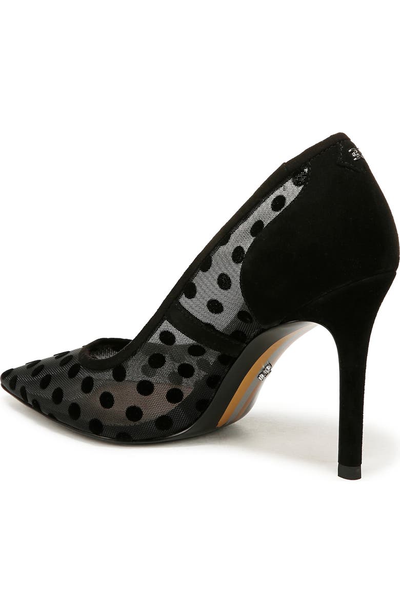 Sam Edelman Hazel Mesh Pointed Toe Pump, Alternate, color, Black Mesh