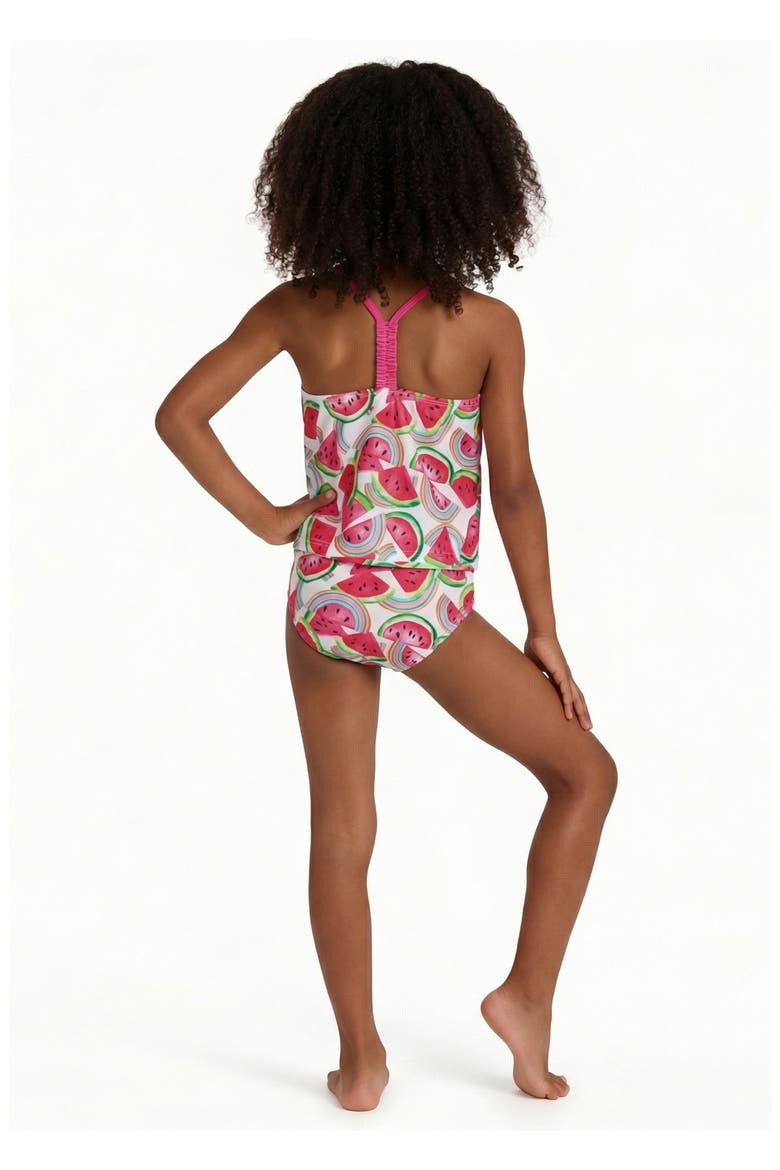 Kids' Watermelon Tankini Two-Piece Swimsuit, Alternate, color, PINK WATERMELON