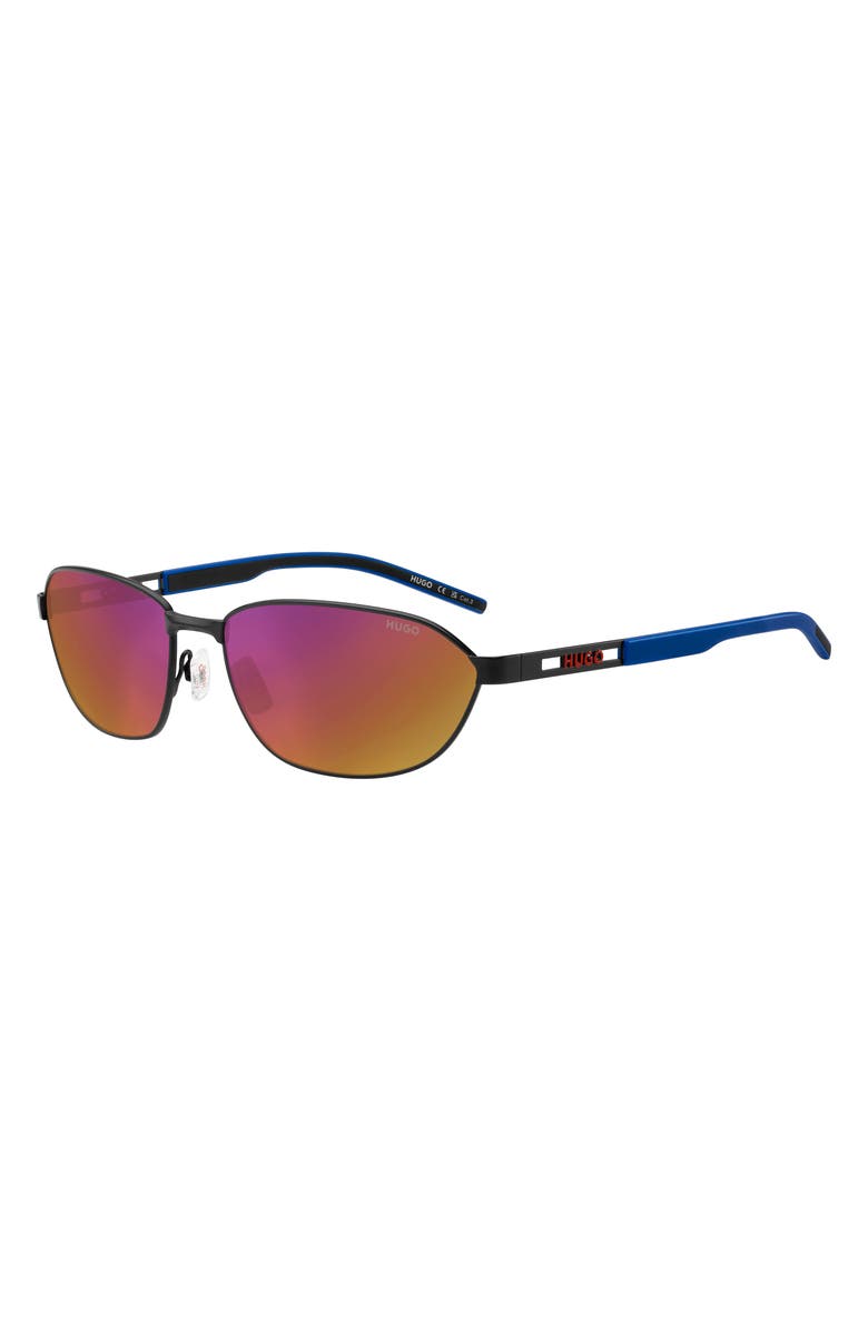 HUGO 62mm Rectangular Sunglasses, Alternate, color,