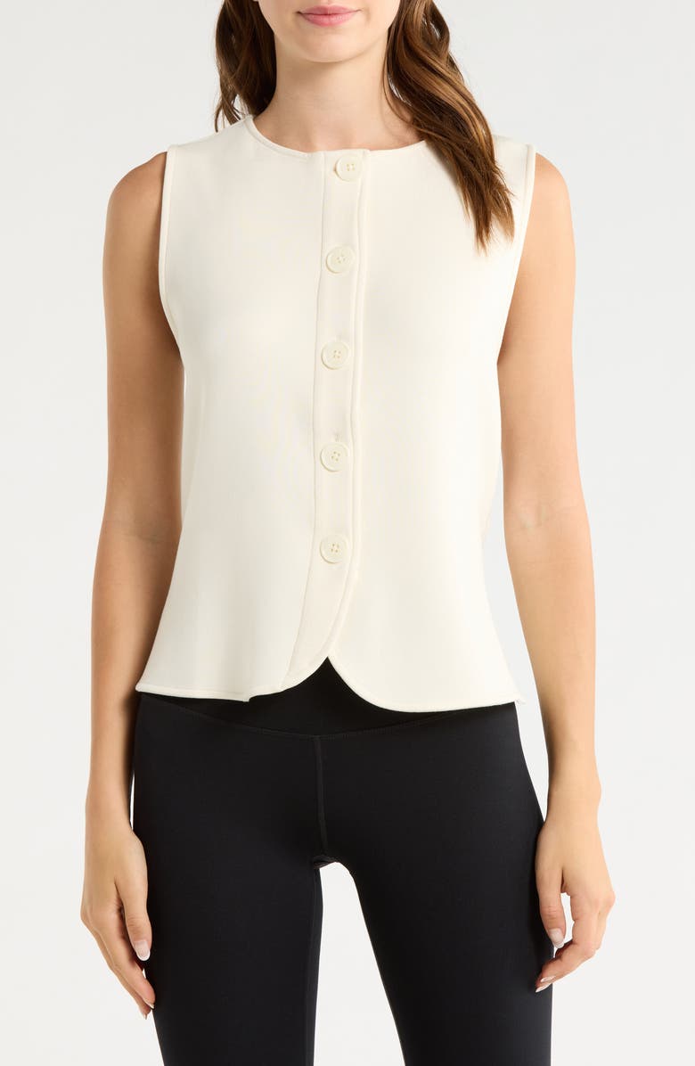 Varley Josie Button Through Tank, Main, color, Pristine