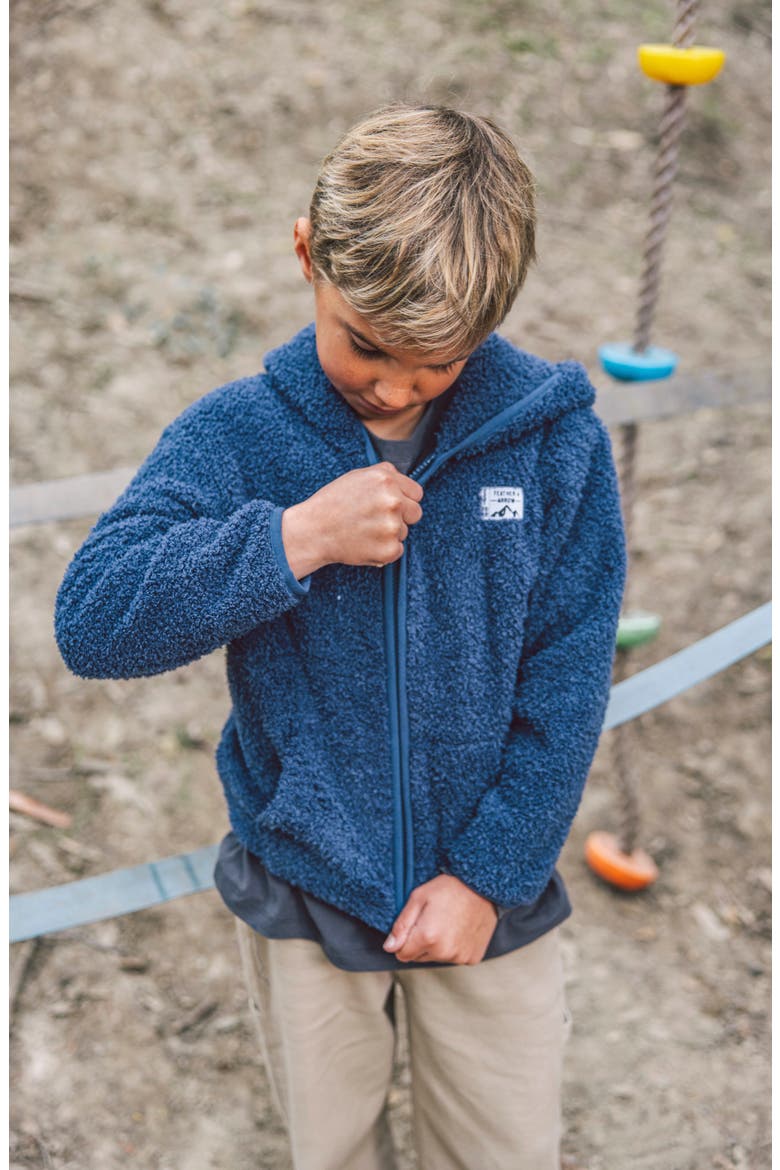 Kids' Rocky Fleece Hoodie, Alternate, color, CROWN BLUE