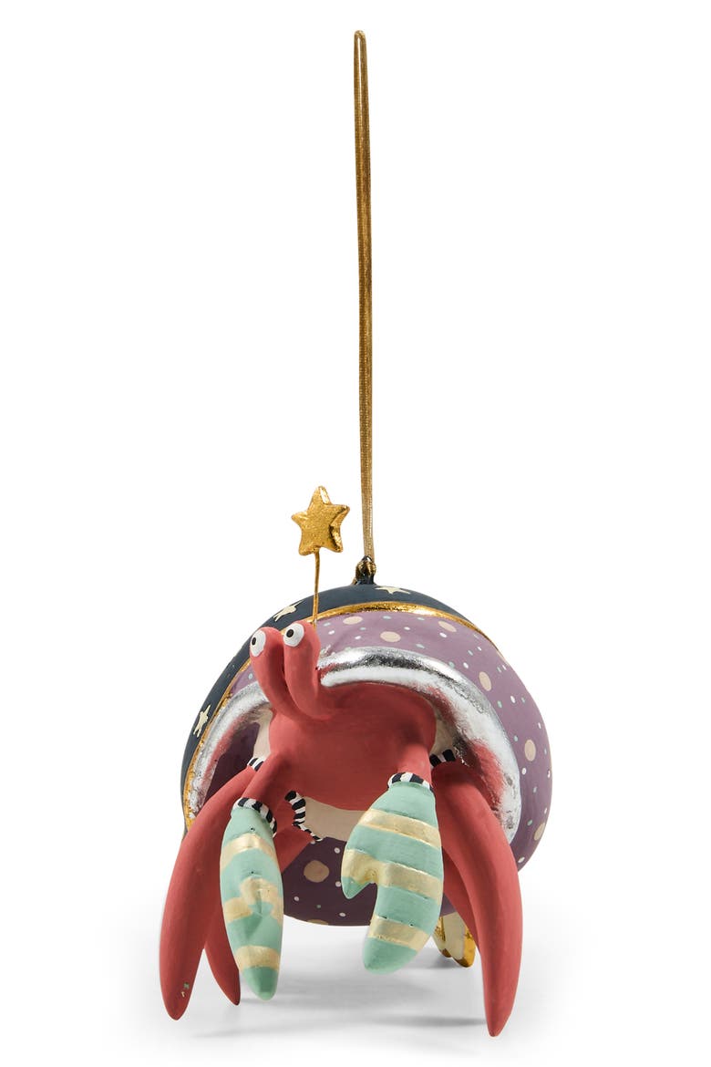 Patience Brewster Cancer Zodiac Ornament, Main, color, MULTI