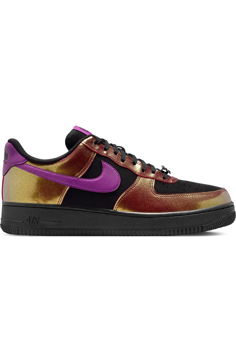 Nike Air Force 1 '07 LV8 Basketball Sneaker, Alternate, color, Black/ Bold Berry