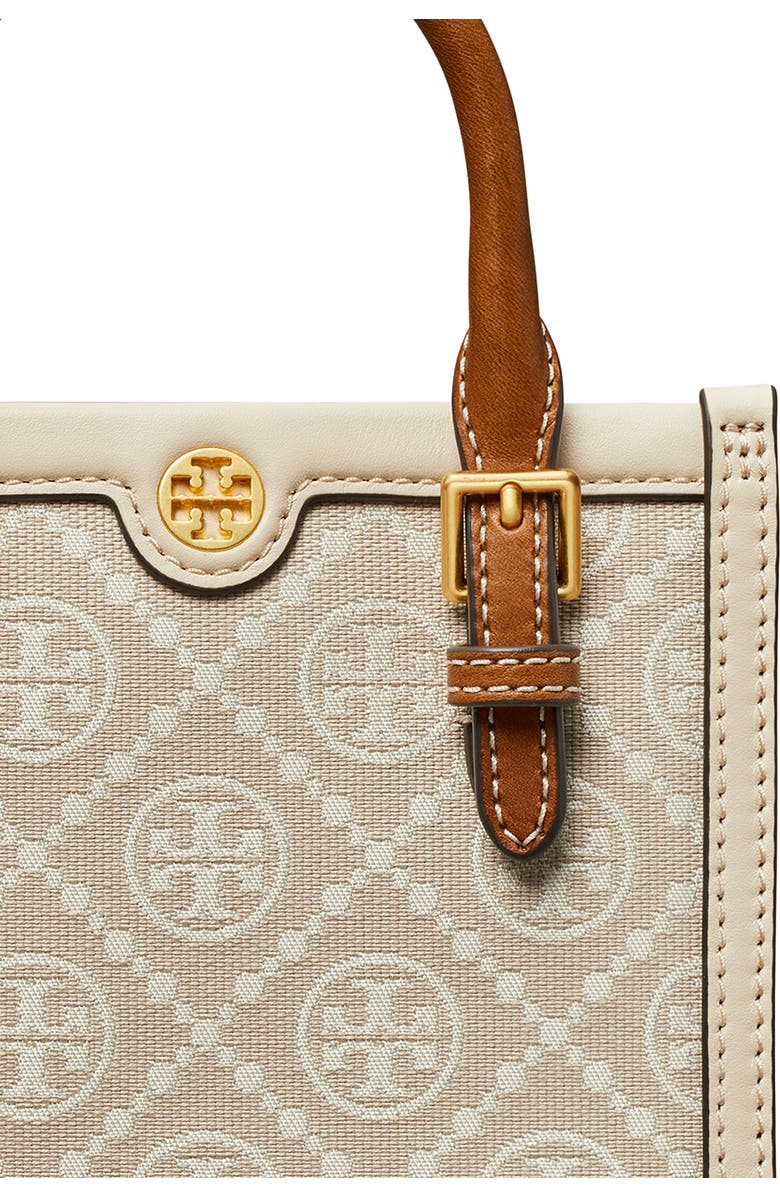 Tory Burch Mini T Monogram North/South Tote, Alternate, color,