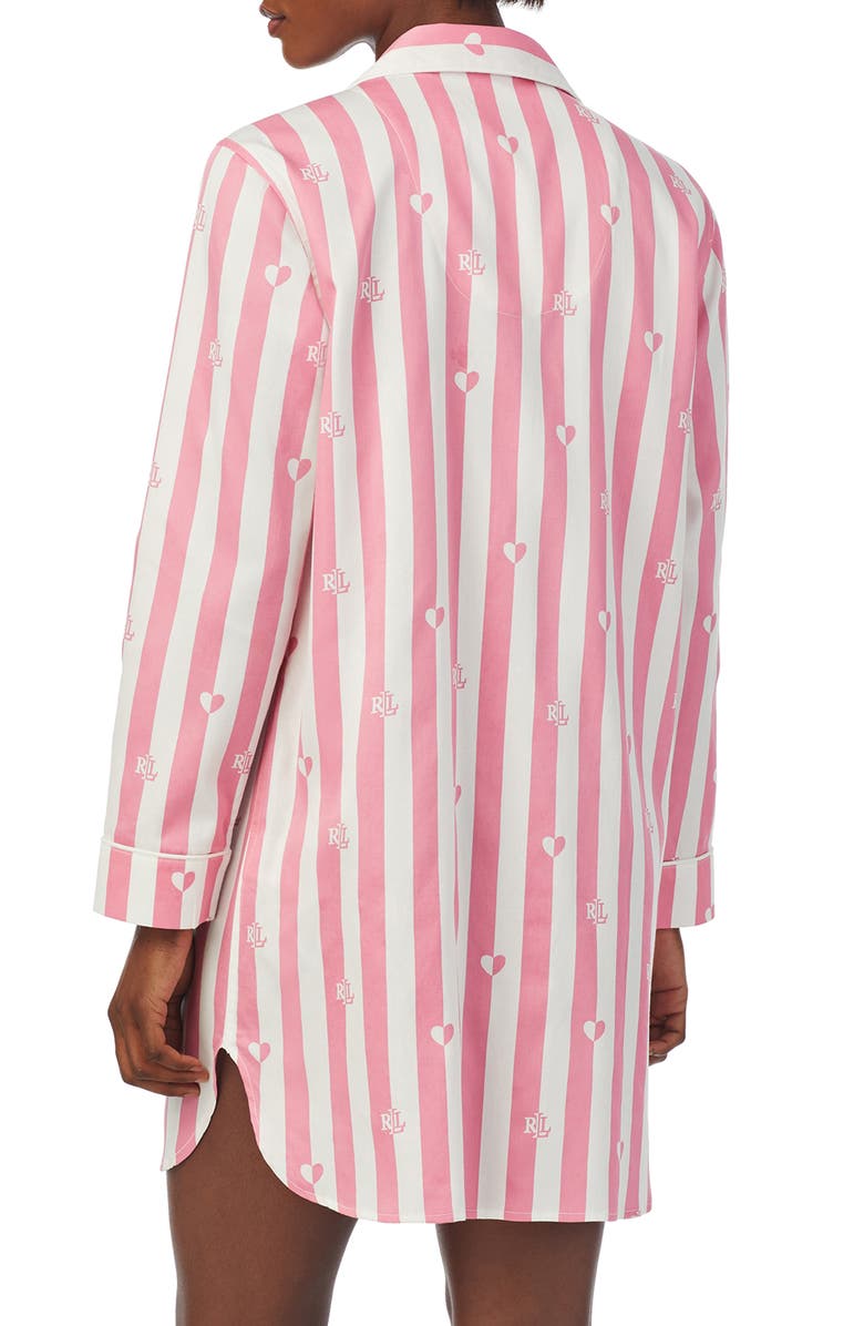 Lauren Ralph Lauren Stripe Sleepshirt, Alternate, color, 
