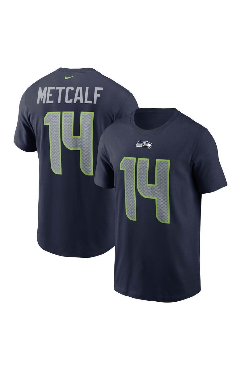 Nike Men's Nike DK Metcalf College Navy Seattle Seahawks Name & Number T-Shirt, Alternate, color, 