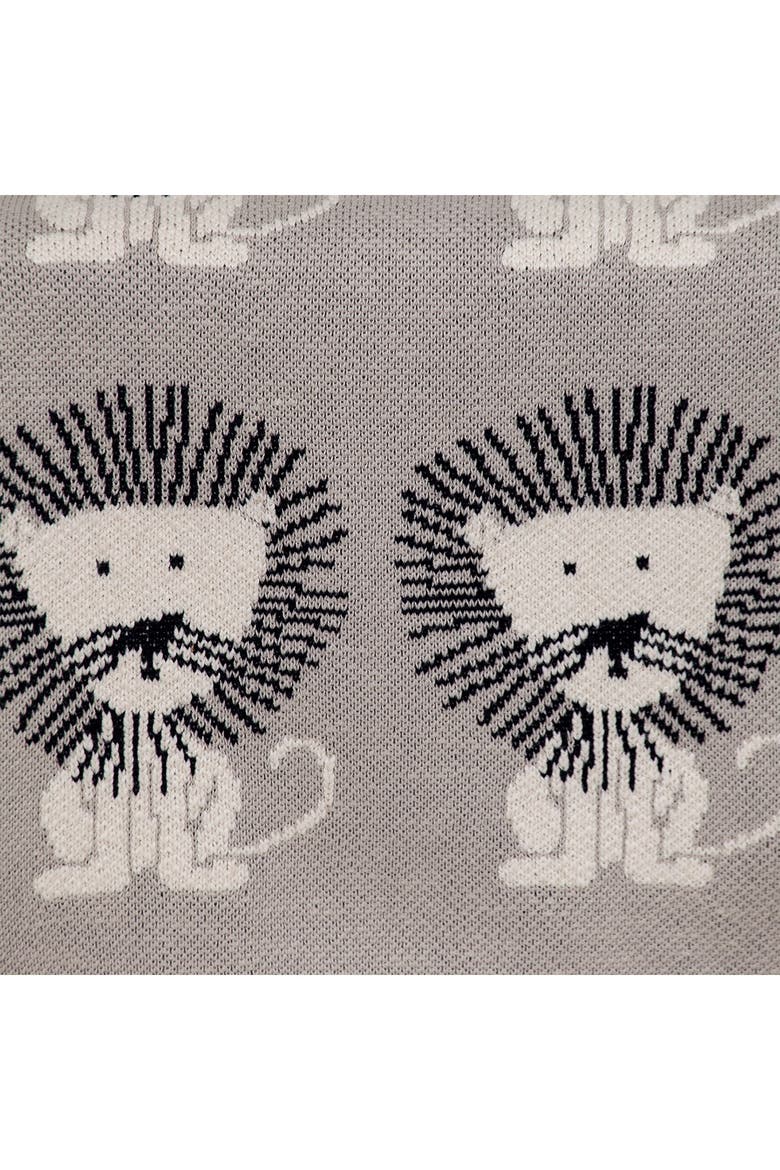 Lion King Transitional Light Grey Knitted 32" x 40" Baby Blanket, Alternate, color, LIGHT GREY