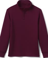 Lands' End School Uniform Kids Quarter Zip Pullover