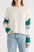 WISHLIST Stripe Sleeve Sweater