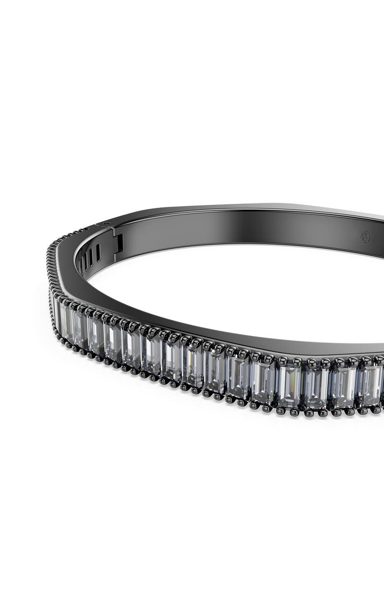 Swarovski Matrix Crystal Bangle, Alternate, color, Grey