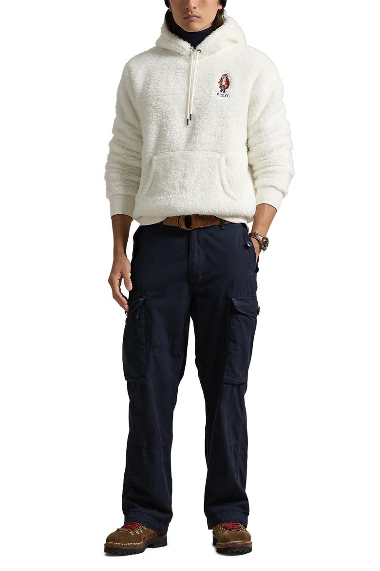 Polo Bear High Pile Fleece Hoodie, Alternate, color, F24 NEVIS HOLIDAY BEAR