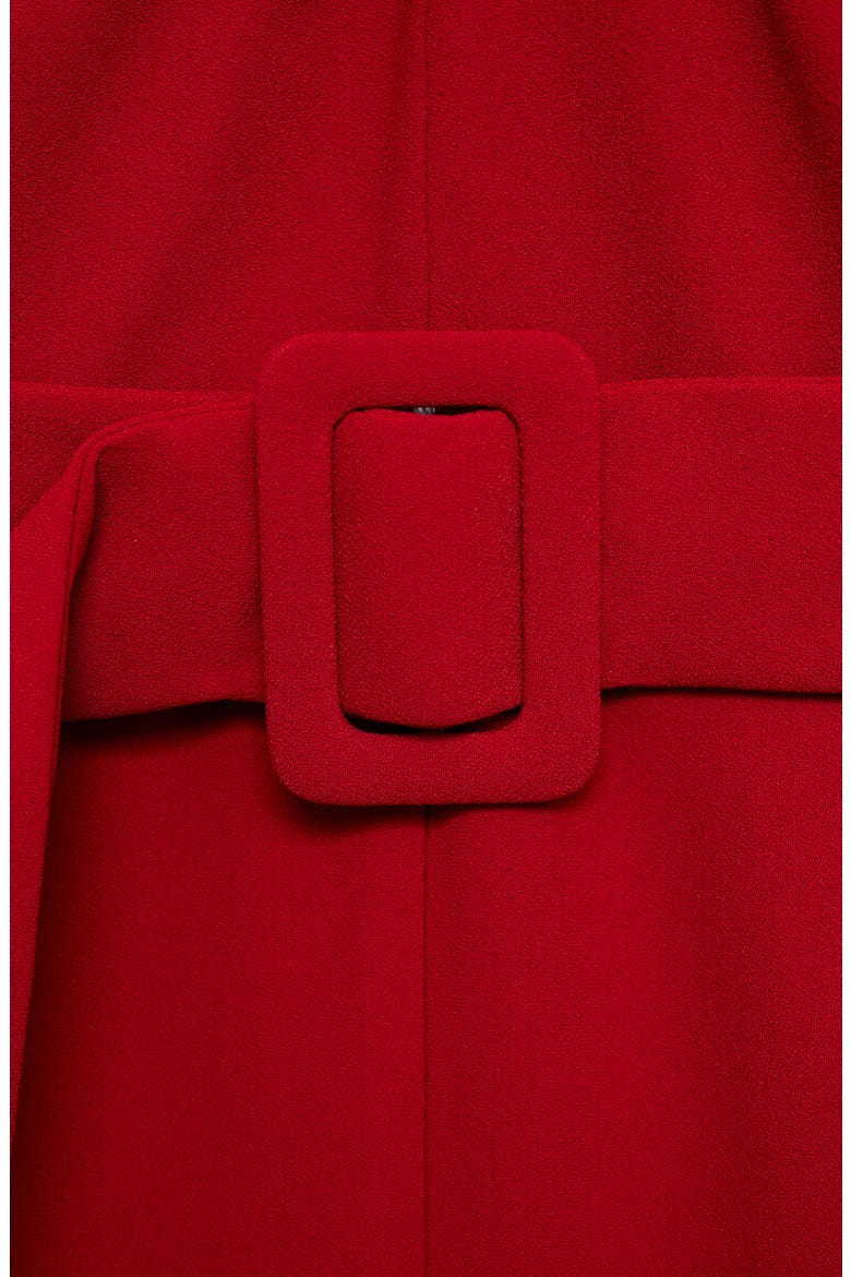 Cross Neck Belted Jumpsuit, Alternate, color, WINE