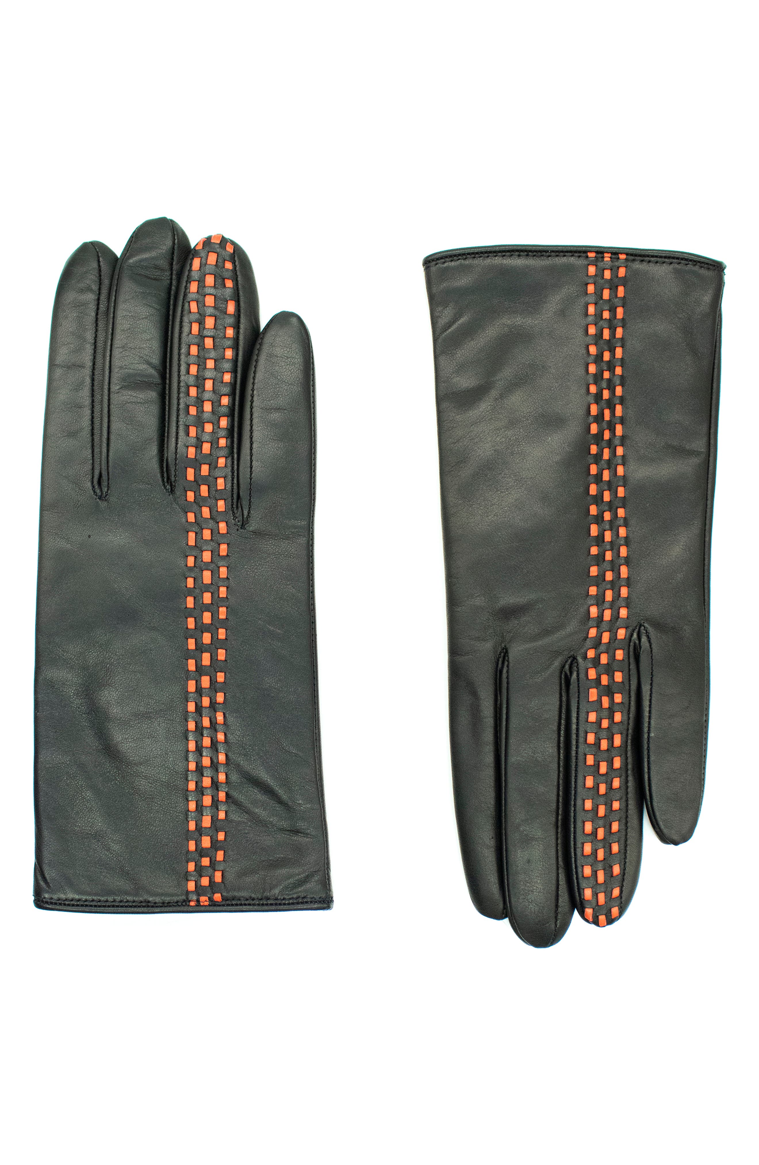 Portolano Contrast Stitch Leather Gloves