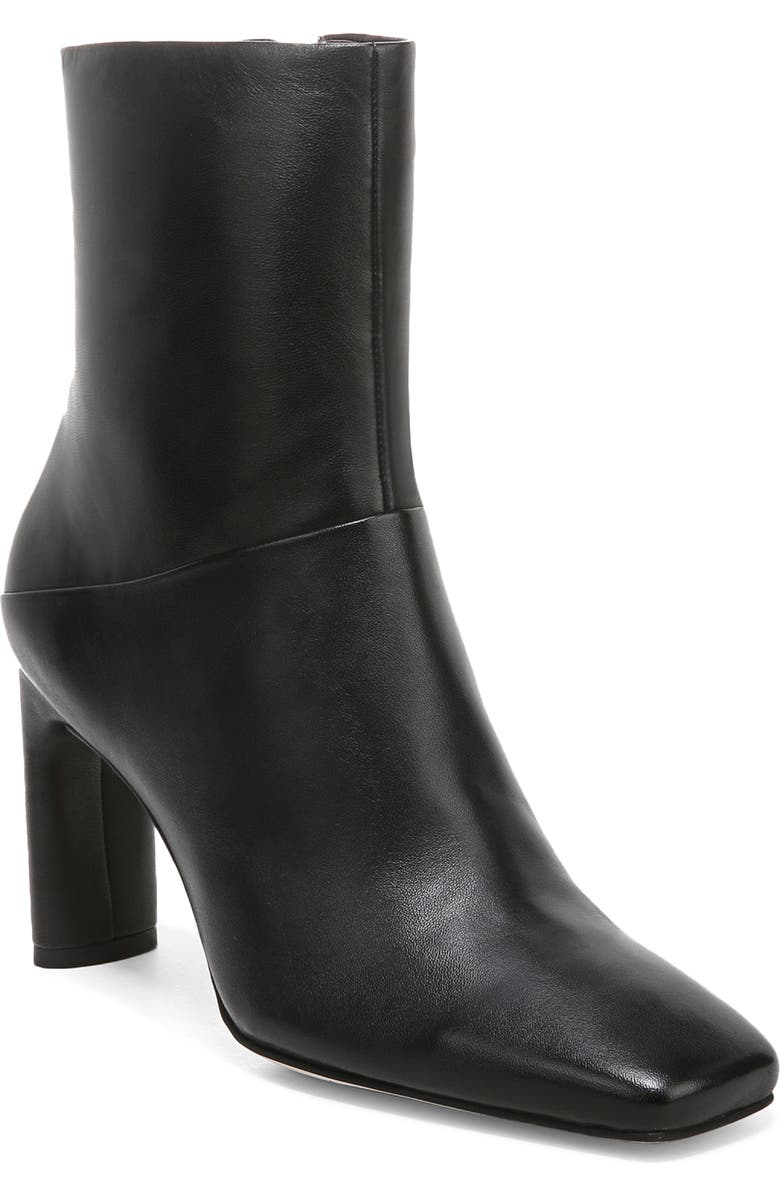 SARTO by Franco Sarto Flexa Comfort Leather Bootie, Main, color, Black