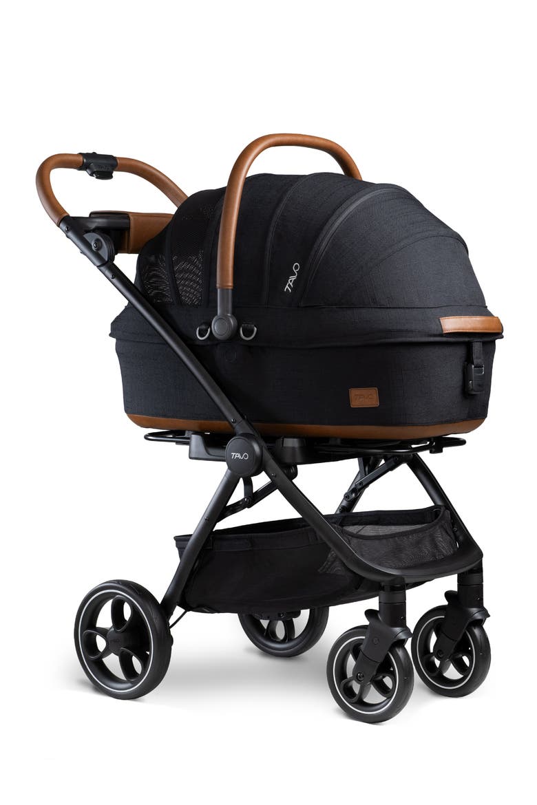 Maeve™ Medium Rigid 3-in-1 Pet Car Seat & Stroller, Alternate, color, ONYX