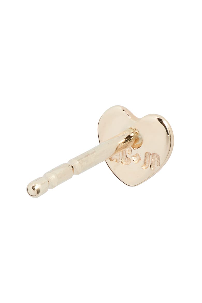 Jac + Jo Icon Heart Stud Earrings, Alternate, color, GOLD