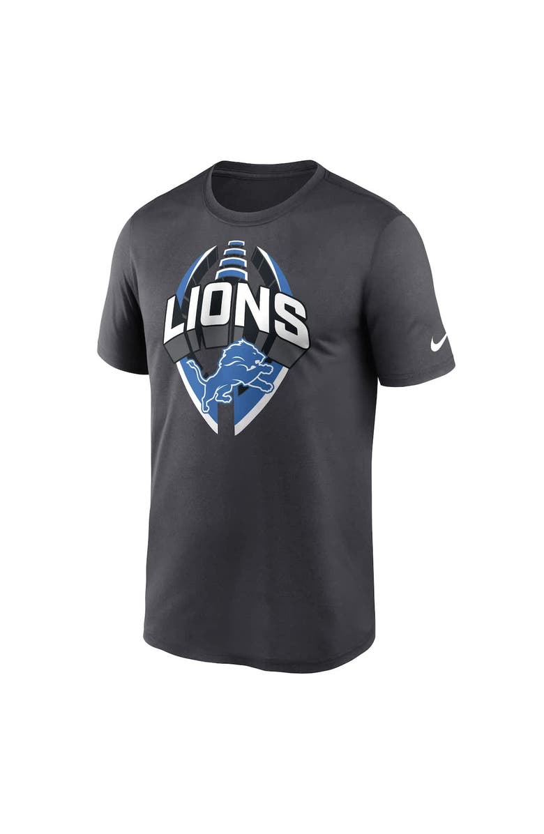 Nike Men's Nike Gray Detroit Lions Legend Icon Performance T-Shirt, Alternate, color, 