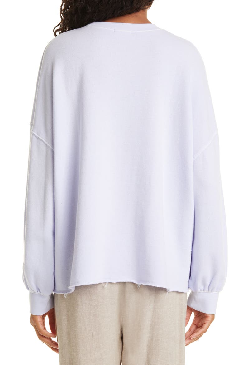Signature Sweatshirt, Alternate, color, LAVENDER LOGO EMBROIDERY