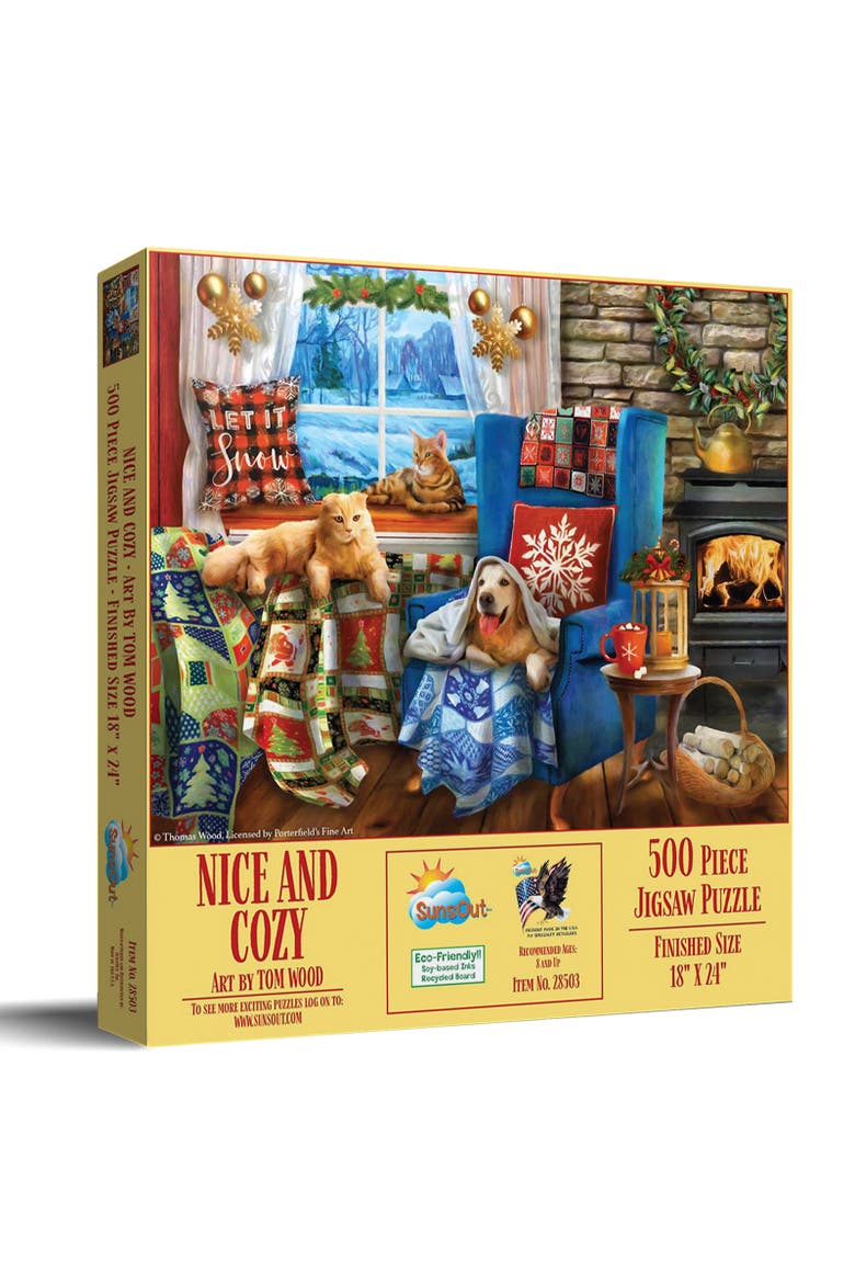 Nice and Cozy 500 piece Jigsaw Puzzle for Adults, Main, color, Multicolor