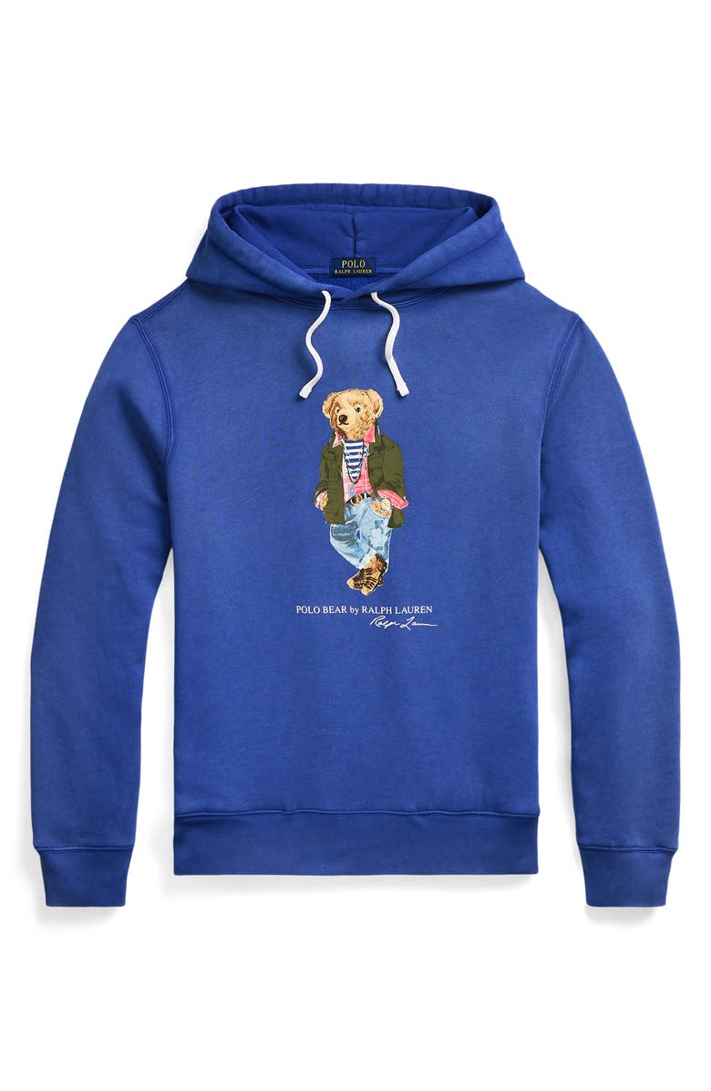 Polo Ralph Lauren Polo Bear Fleece Graphic Hoodie, Alternate, color, 