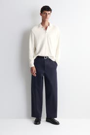 COS Cotton-Twill Relaxed-Fit Straight-Leg Pants