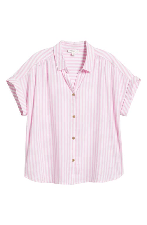 BEACHLUNCHLOUNGE BEACHLUNCHLOUNGE DARBY SHORT SLEEVE BUTTON-UP SHIRT