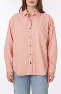 C & C California Alaina Sunwashed Relaxed Button-Up Shirt