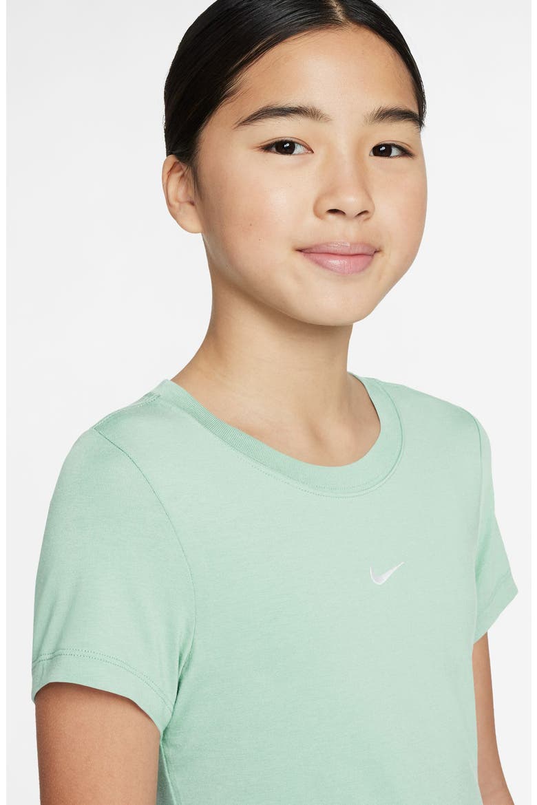 Kids' Sportswear Crop T-Shirt, Alternate, color, BARELY GREEN
