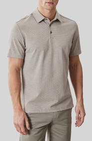Robert Barakett Keyes Jacquard Knit Polo
