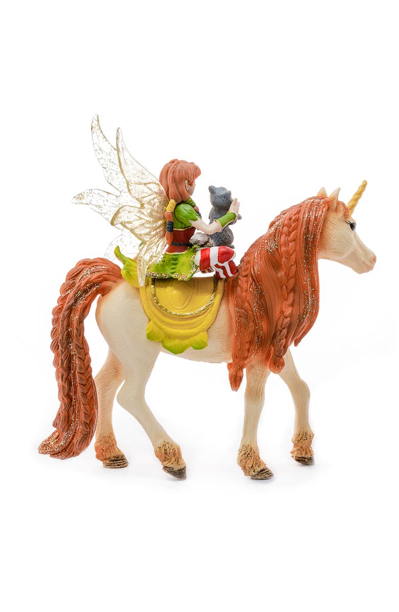 Schleich Bayala Fairy Marween Doll With Glitter Unicorn, Alternate, color, Multicolored