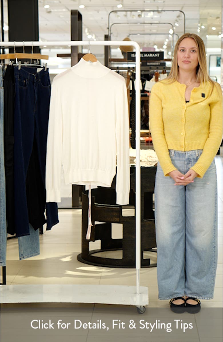 Angel Silk & Wool Blend Mock Neck Sweater, sales video thumbnail