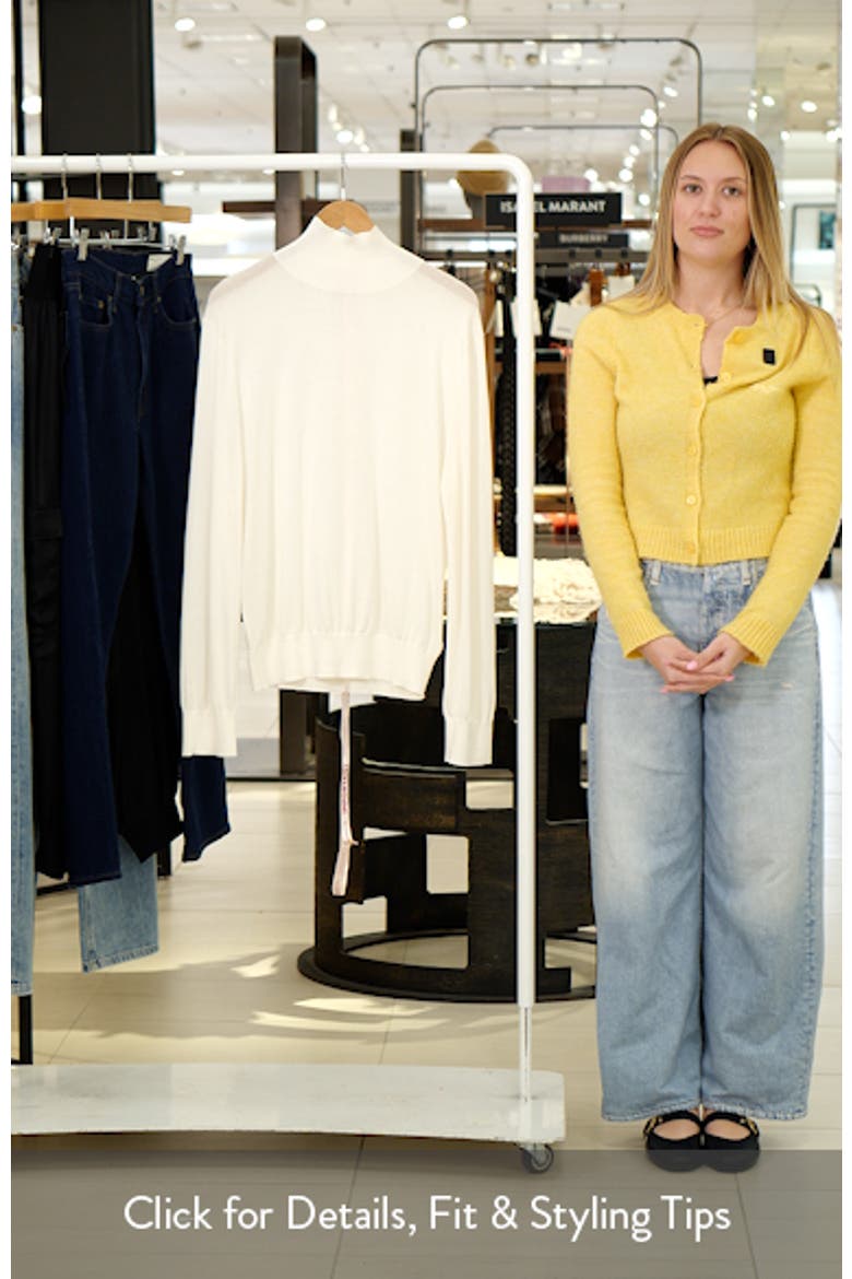 Angel Silk & Wool Blend Mock Neck Sweater video