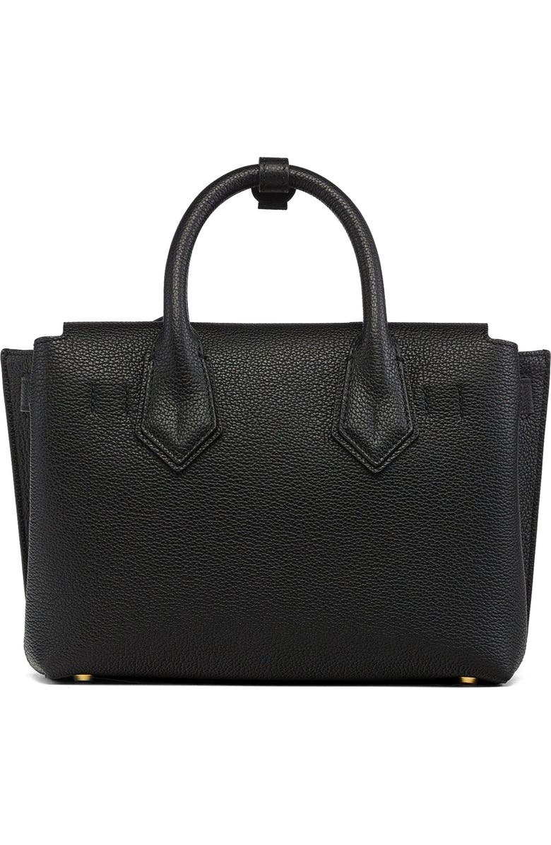 MCM Small Milla Tote in Spanish Embossed Leather, Alternate, color, Black