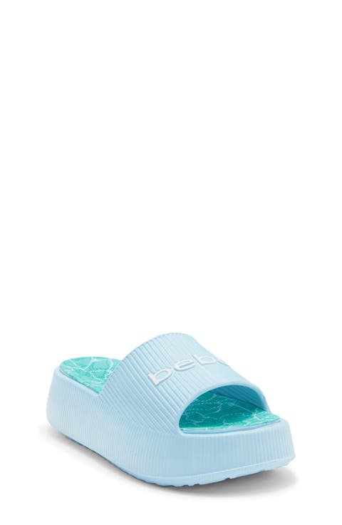 Kids' Logo Accent Platform Slide Sandal (Little Kid & Big Kid)
