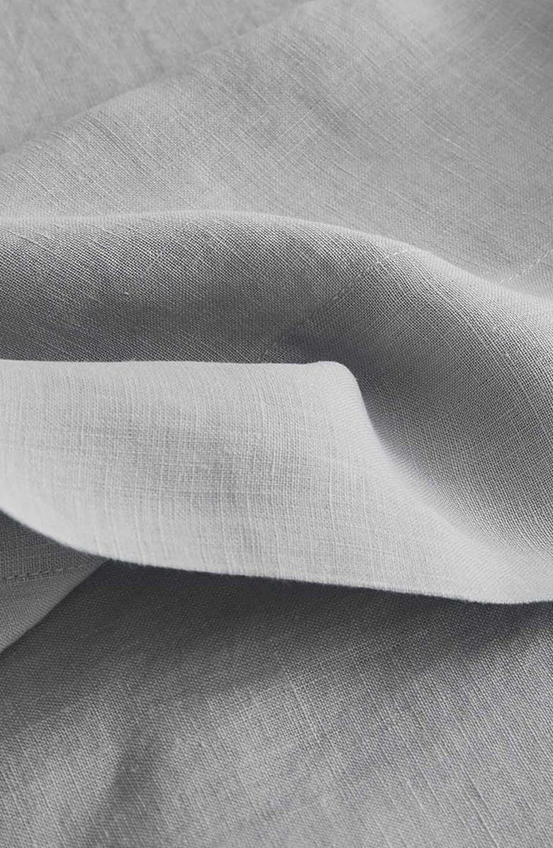 Sijo French Linen Flat Sheet, Alternate, color, Dove