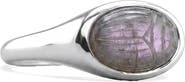 Awe Inspired Death Beetle Gemstone Signet Ring