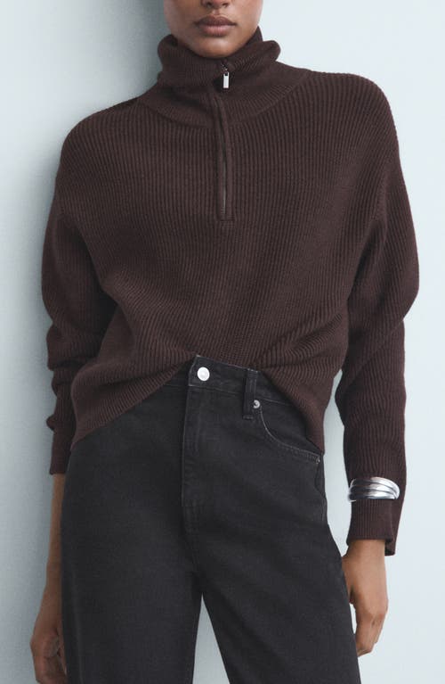 Mango Crop Mom Jeans In Black