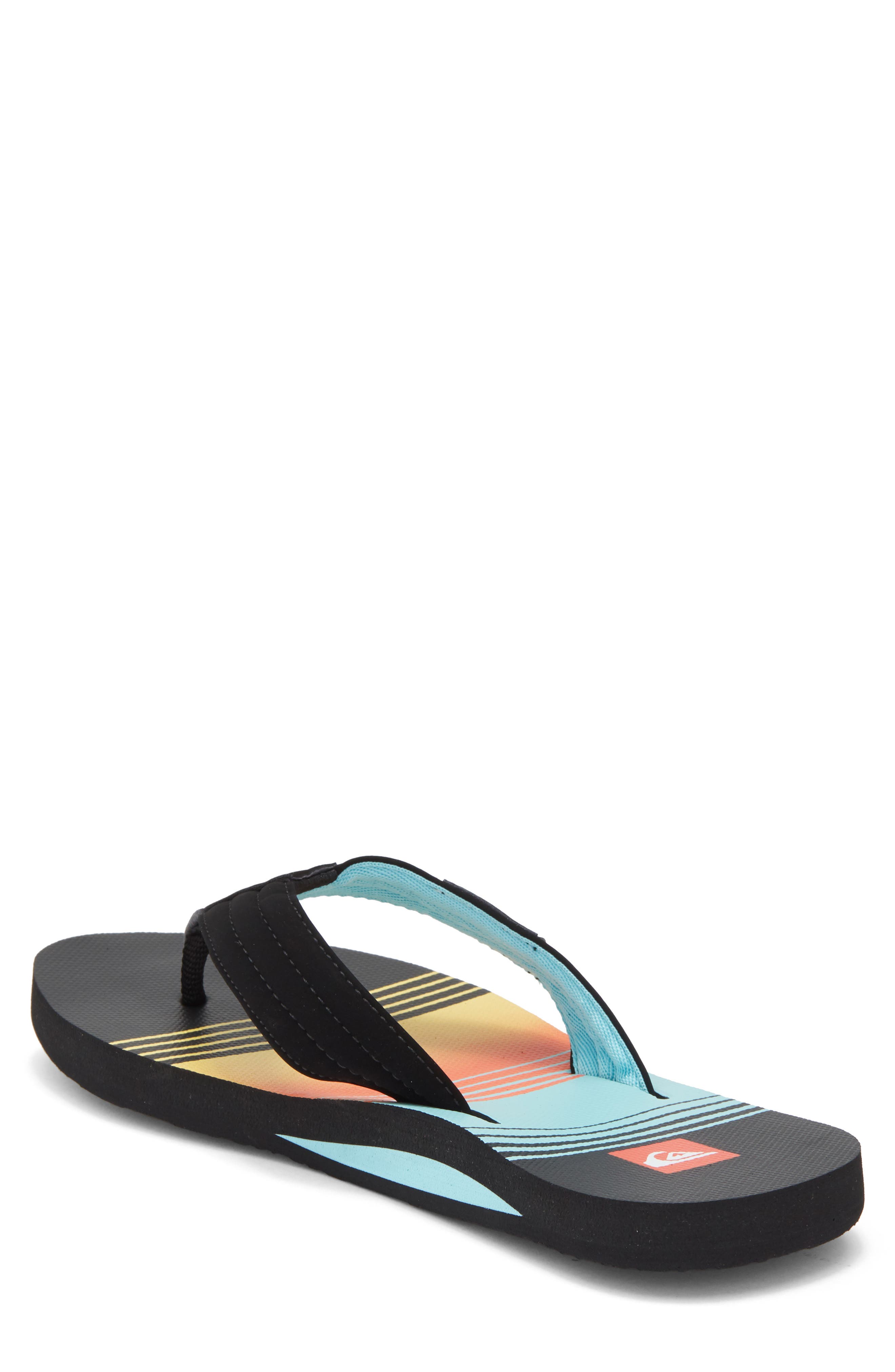 Dune Flip Flop, Alternate, color, ORANGE/ LIGHT BLUE