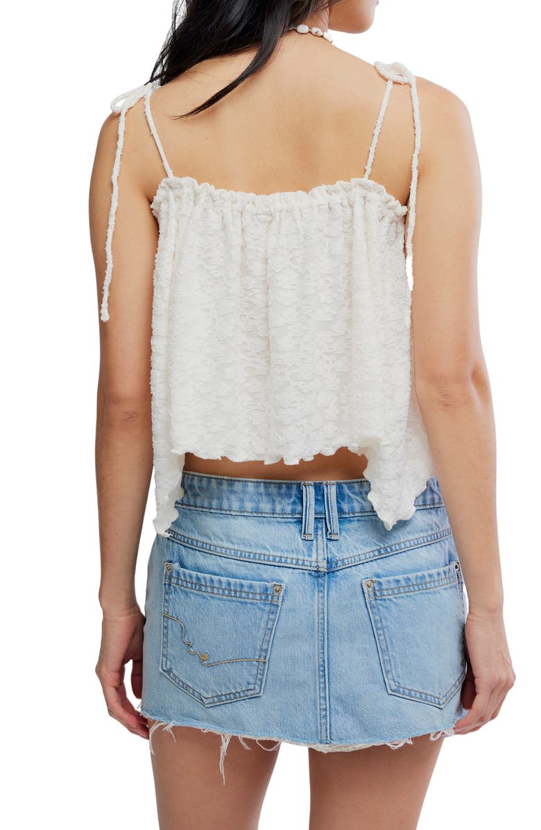 Free People Briana Textured Flower Crop Camisole, Alternate, color, Sugar Swizzle