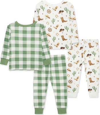 Cowboy Theme 2-Pack Stretch Viscose Pajama Set