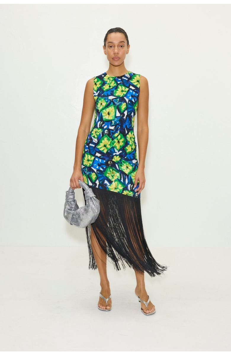 SIMONMILLER Casablanca Fringe Dress, Alternate, color, Abstract Floral