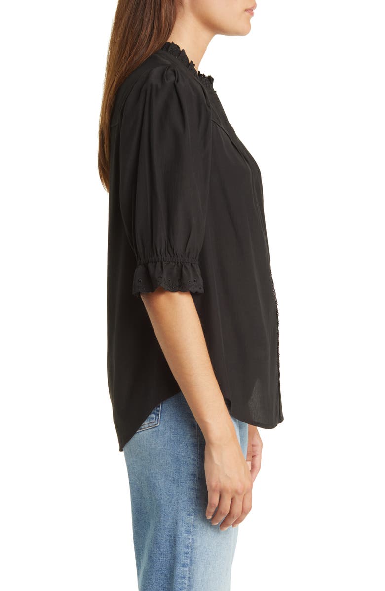 Wit & Wisdom Eyelet Accent Top, Alternate, color,
