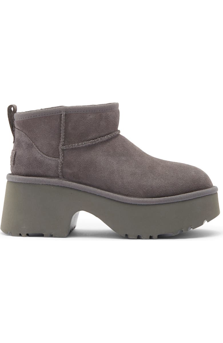UGG<sup>®</sup> Classic Ultra Mini New Heights Platform Boot, Alternate, color, Charcoal