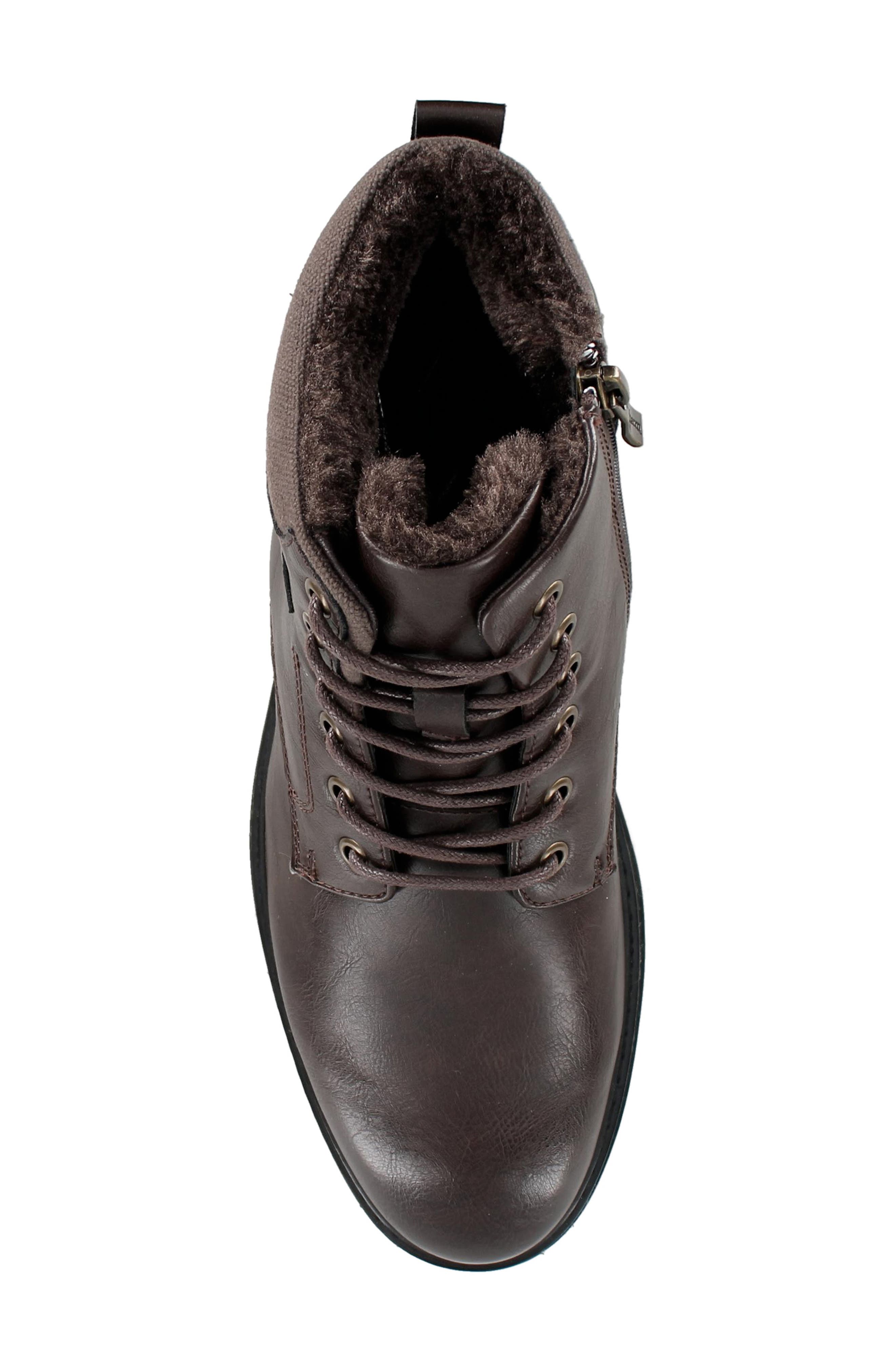 AQUATHERM BY SANTANA CANADA Fundy Faux Fur Lined Waterproof Boot, Alternate, color, Dark Brown