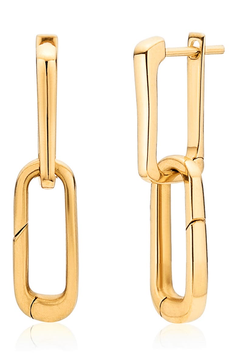Alta Capture Earrings, Main, color, YELLOW GOLD