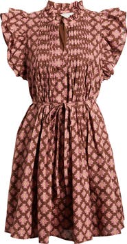 Caslon® Ruffle Tie Waist Dress